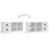 Mueble de TV madera contrachapada blanco brillo