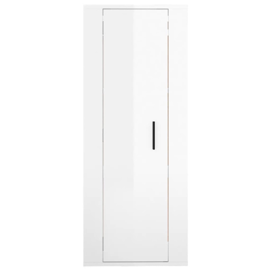 Mueble para TV de pared blanco brillante 40x34,5x100