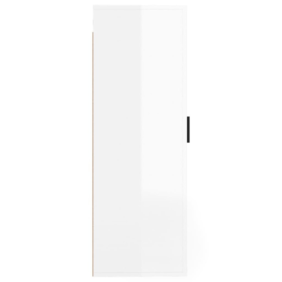 Mueble para TV de pared blanco brillante 40x34,5x100
