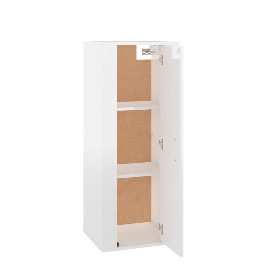 Mueble para TV de pared blanco brillante 40x34,5x100