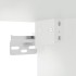 Mueble para TV de pared blanco brillante 40x34,5x100