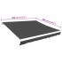 Toldo de lona blanco gris antracita 400x300