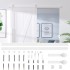 Kit herrajes para puertas correderas de acero blanco 200