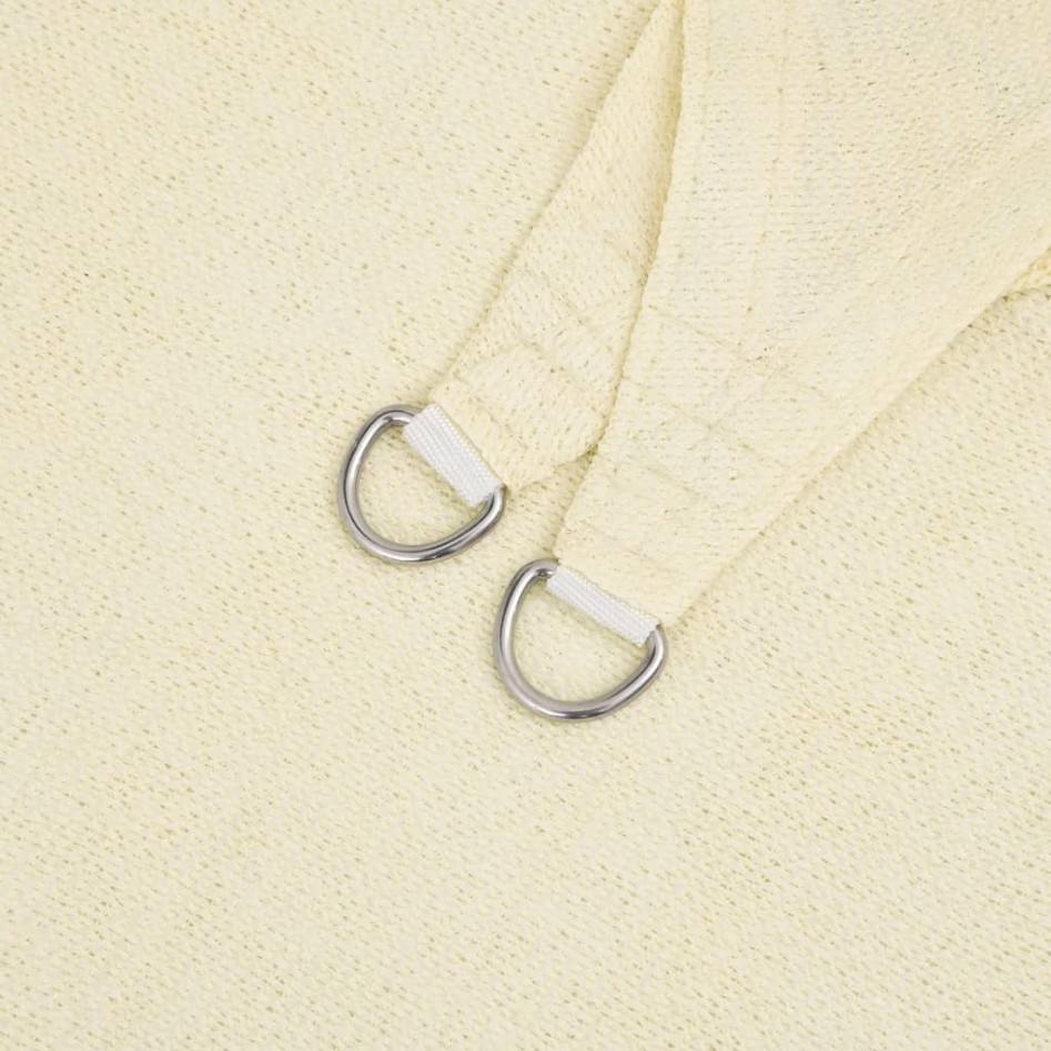 Toldo de vela HDPE color crema 160 g/m² 5x6