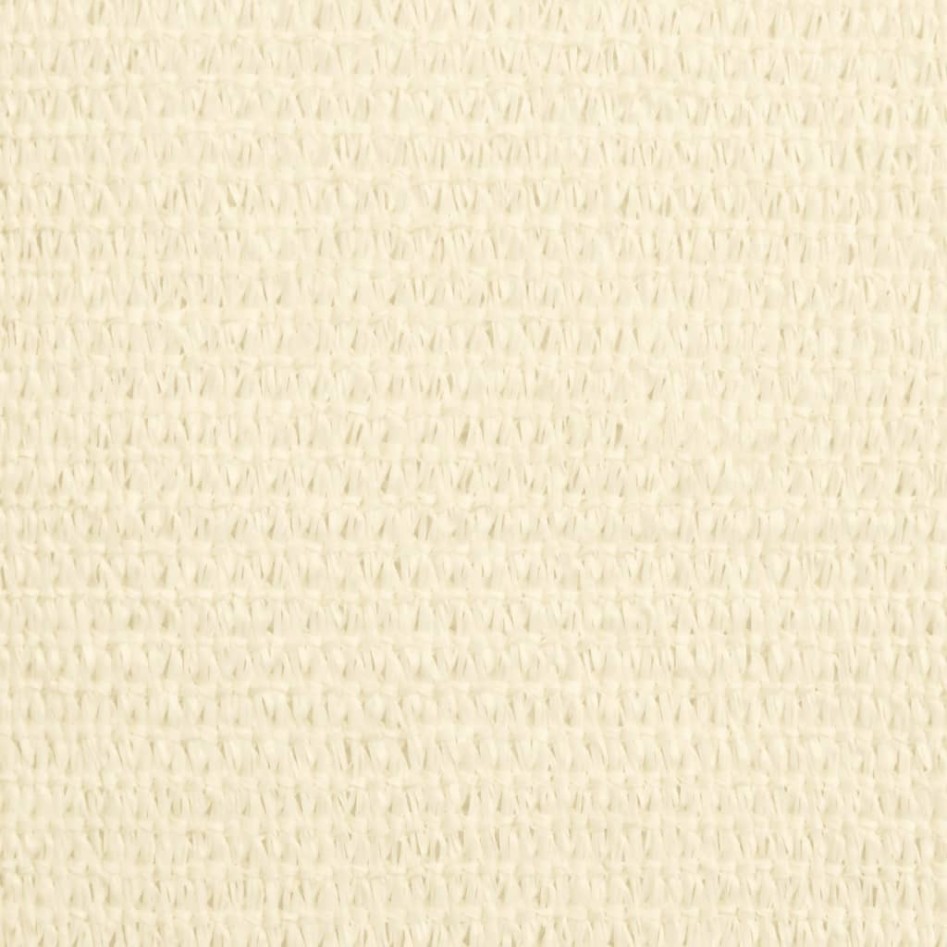 Toldo de vela HDPE color crema 160 g/m² 5x6