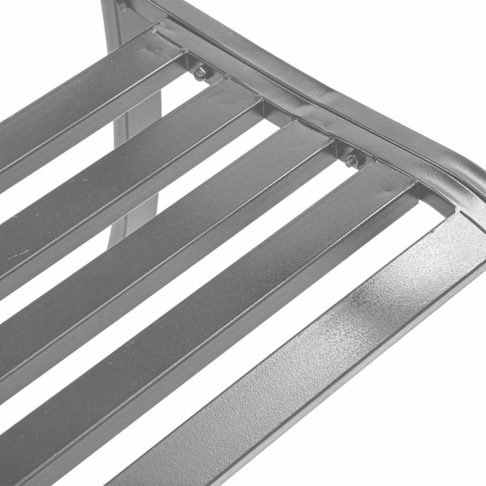 Banco de jardín acero negro 120