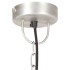 Lámpara colgante industrial redonda 25 W plateada 42 cm