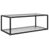 Mesa de centro transparente vidrio templado 100x50x35