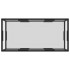 Mesa de centro transparente vidrio templado 100x50x35