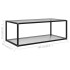 Mesa de centro transparente vidrio templado 100x50x35