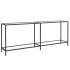 Mesa consola transparente vidrio templado 200x35x75,5