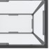 Mesa consola transparente vidrio templado 200x35x75,5