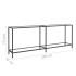 Mesa consola transparente vidrio templado 200x35x75,5