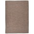 Alfombra de exterior de tejido plano marrón 140x200