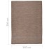 Alfombra de exterior de tejido plano marrón 140x200