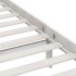 Estructura de cama sin colchón madera maciza blanco 100x200