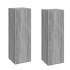 Mueble de TV 2 uds madera ingeniería gris Sonoma 30,5x30x90