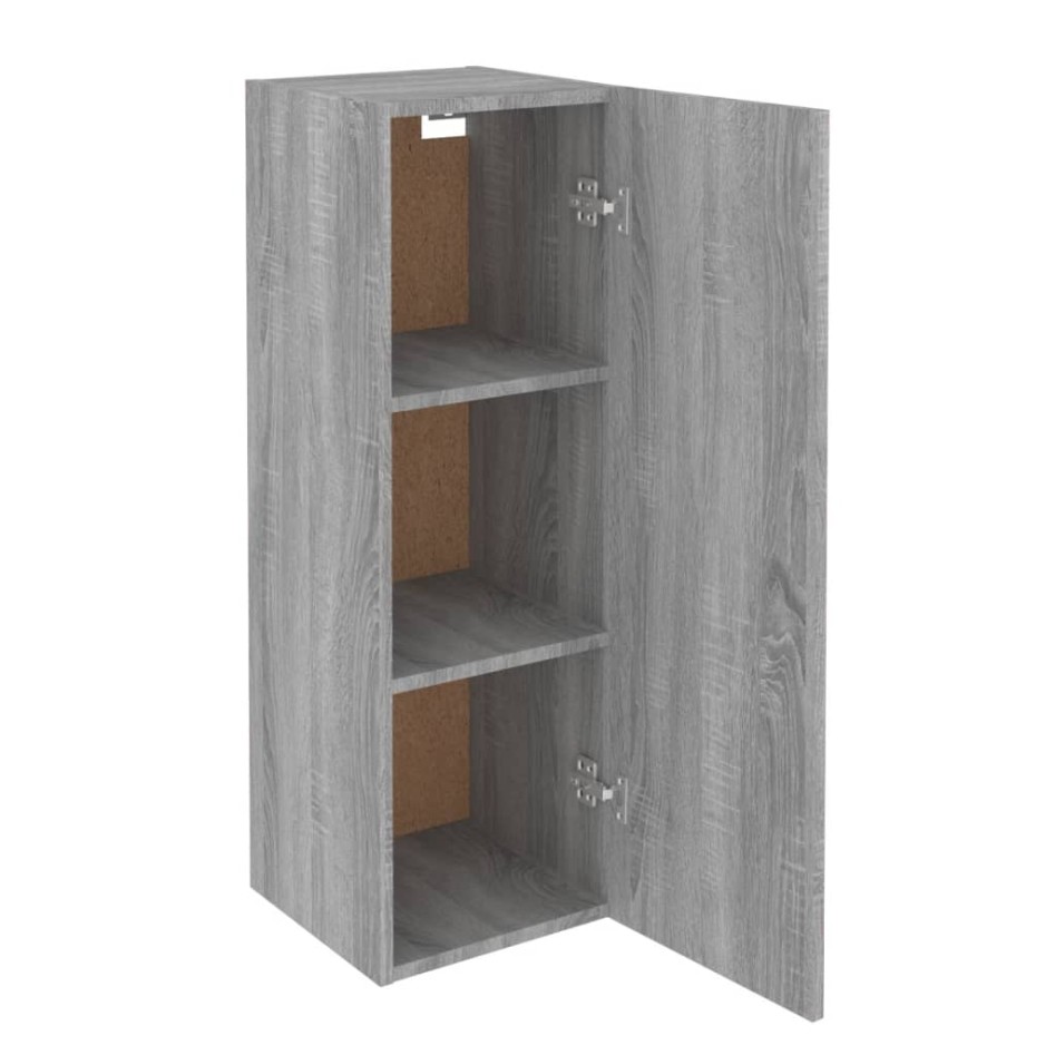 Mueble de TV 2 uds madera ingeniería gris Sonoma 30,5x30x90