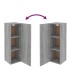 Mueble de TV 2 uds madera ingeniería gris Sonoma 30,5x30x90