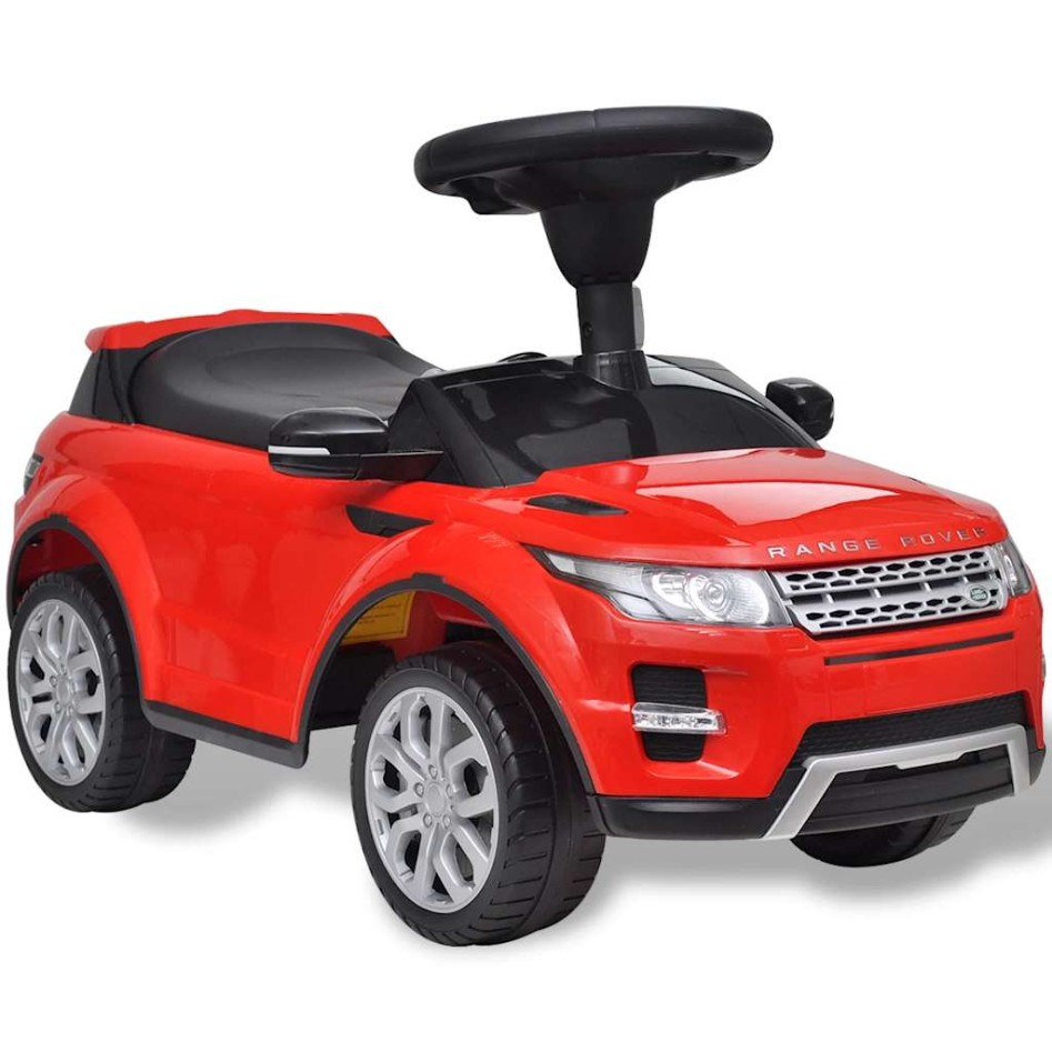 Coche de juguete rojo con música, modelo Land Rover