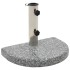Base de sombrilla de granito semicircular gris 10
