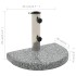 Base de sombrilla de granito semicircular gris 10