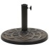 Base de sombrilla redonda de poliresina bronce 19