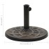 Base de sombrilla redonda de poliresina bronce 19