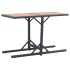 Mesa de jardín madera maciza de acacia y ratán sintético
