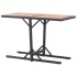 Mesa de jardín madera maciza de acacia y ratán sintético