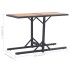 Mesa de jardín madera maciza de acacia y ratán sintético