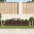 Arriate de jardín de acero galvanizado marrón 240x40x45