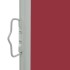 Toldo lateral retráctil de patio rojo 140x300
