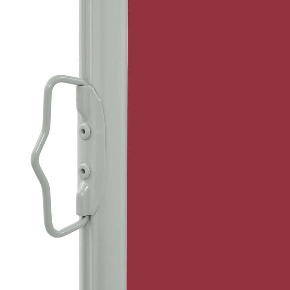 Toldo lateral retráctil de patio rojo 140x300