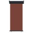 Toldo lateral de balcón marrón 85x250