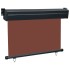 Toldo lateral de balcón marrón 85x250