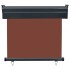 Toldo lateral de balcón marrón 85x250