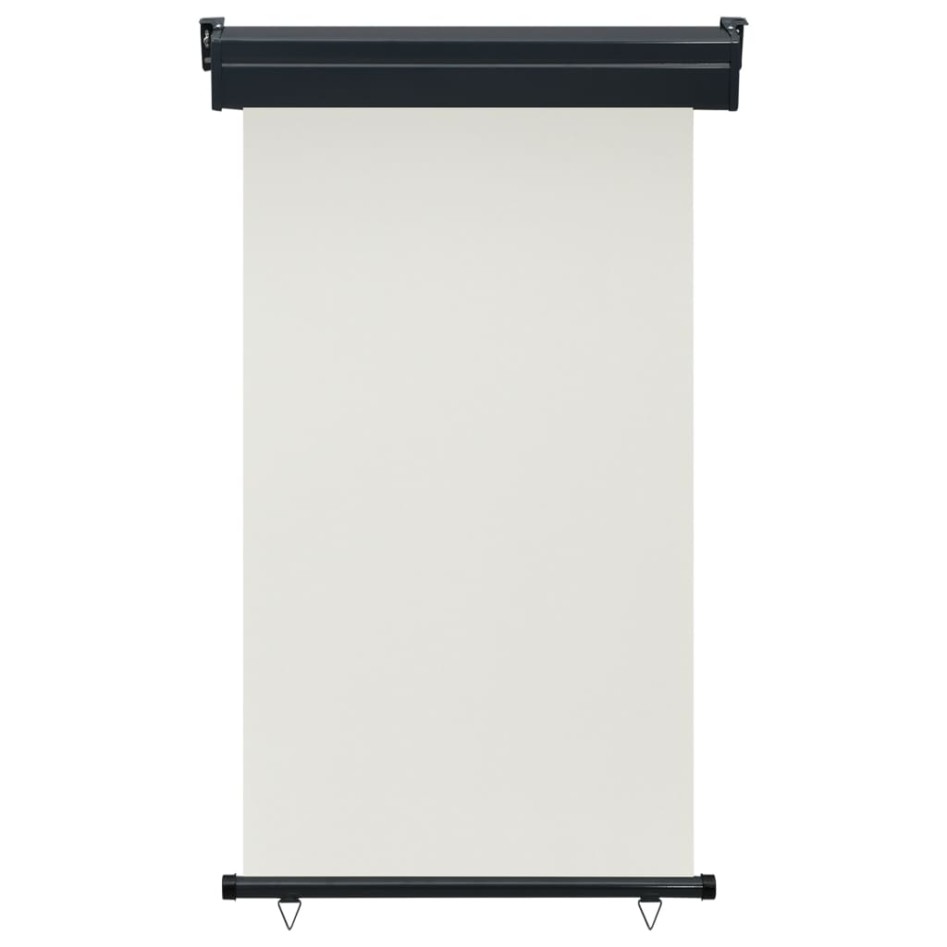 Toldo lateral de balcón color crema 105x250