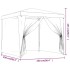 Carpa para celebraciones con 4 paredes de malla blanco