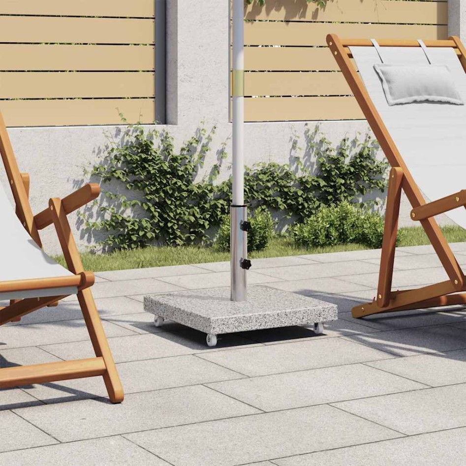 Base de sombrilla cuadrada de granito gris 30