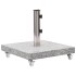 Base de sombrilla cuadrada de granito gris 30