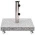 Base de sombrilla cuadrada de granito gris 30