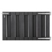 Puerta de jardín de WPC gris 100x60 cm