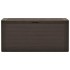 Caja de almacenamiento de jardín marrón 116x44x55