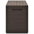 Caja de almacenamiento de jardín marrón 116x44x55