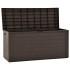 Caja de almacenamiento de jardín marrón 116x44x55