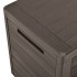 Caja de almacenamiento de jardín marrón 116x44x55