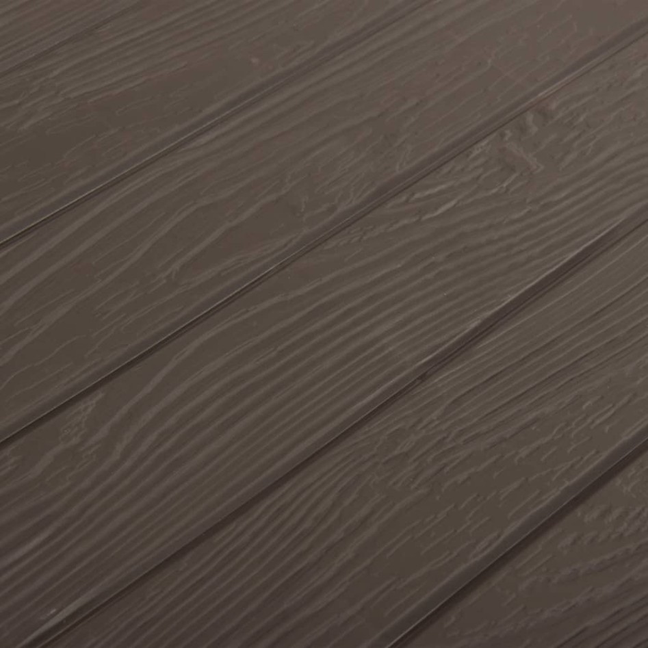 Caja de almacenamiento de jardín marrón 116x44x55