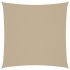 Toldo de vela cuadrado tela Oxford beige 4x4