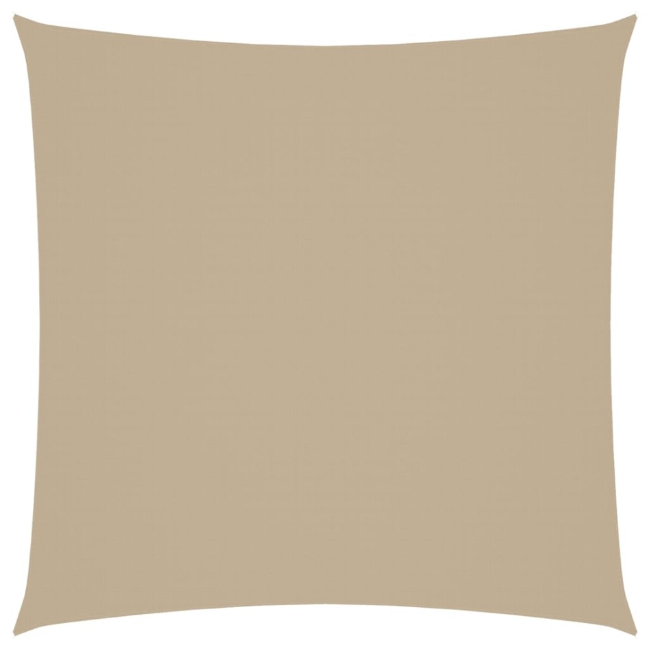 Toldo de vela cuadrado tela Oxford beige 4x4